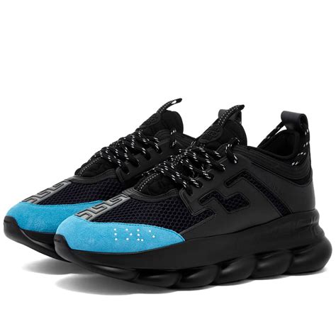 versace chain reaction blue and black|versace chain reaction twill.